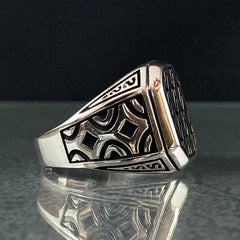 Classic 925 Sterling Silver Handmade Men Ring