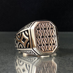 Classic 925 Sterling Silver Handmade Men Ring