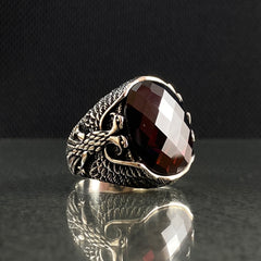 Albania Eagle 925 Silver Men Ring