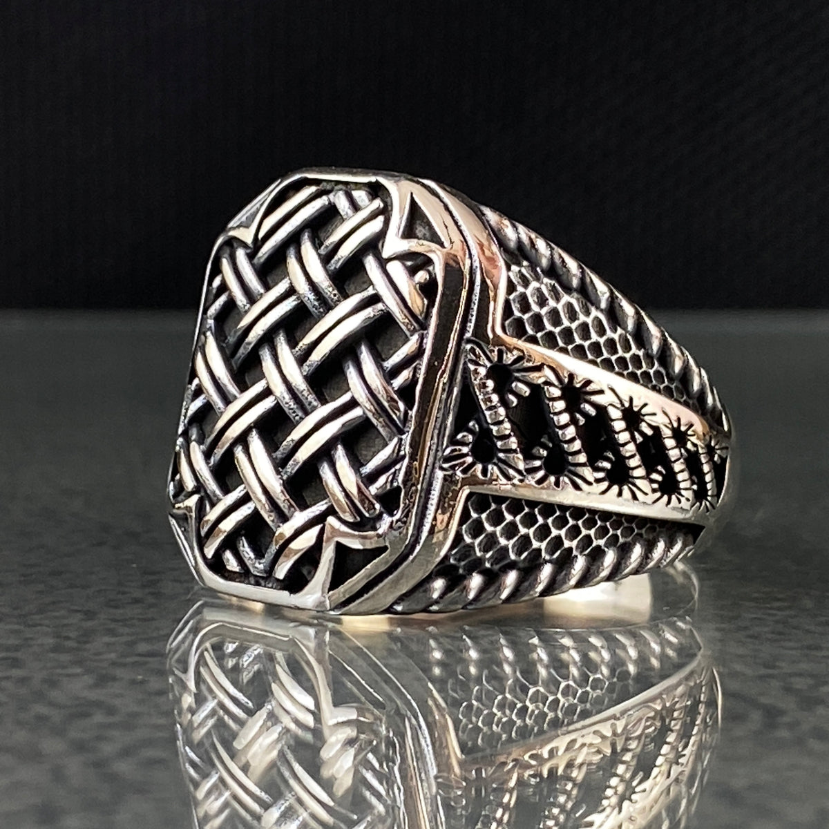 Clasiic 925 Sterling Silver Handmade Men Ring