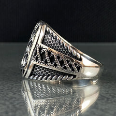 Clasiic 925 Sterling Silver Handmade Men Ring