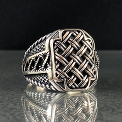 Clasiic 925 Sterling Silver Handmade Men Ring