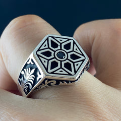 925 Sterling Silver Handmade Men Ring