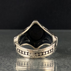 Classic Onyx Stone 925 Sterling Silver Handmade Men Ring