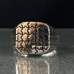 925 Sterling Silver Handmade Men Ring