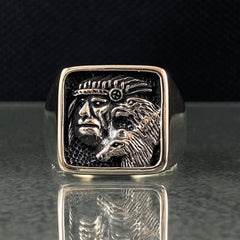 Native American Vintage 925 Sterling Silver Handmade Ring