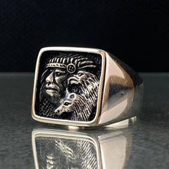 Native American Vintage 925 Sterling Silver Handmade Ring