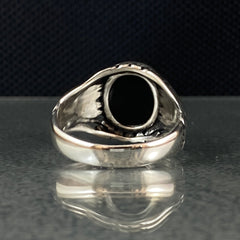 Onyx Gemstone 925 Sterling Silver Handmade Ring