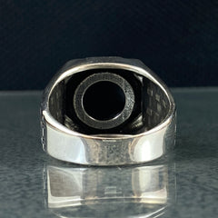 Black Onyx Stone 925 Sterling Silver Handmade Men Ring