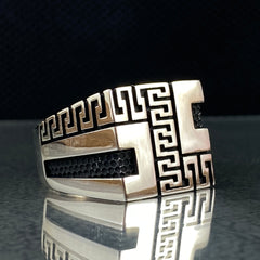 925 Sterling Silver Handmade Men Ring