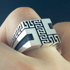 925 Sterling Silver Handmade Men Ring