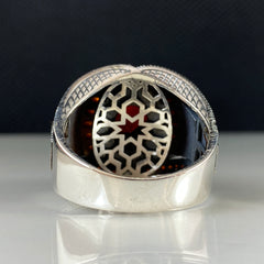 Red Ruby Gemstone 925 Sterling Silver Men Handmade Ring