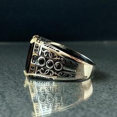 Black Onyx Stone 925 Silver Men Ring