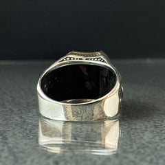 Black Onyx Stone 925 Silver Men Ring