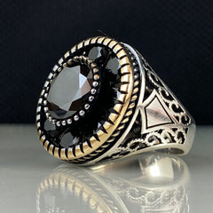 Onyx Handmade 925 Sterling Silver Men Ring