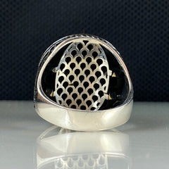 Onyx Handmade 925 Sterling Silver Men Ring