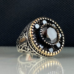 Onyx Handmade 925 Sterling Silver Men Ring