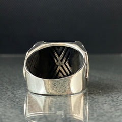 Onyx Stone 925 Sterling Silver Men Ring