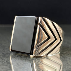 Onyx Stone 925 Sterling Silver Men Ring