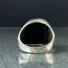 Black Onyx Gemstone 925 Solid Silver Handmade Ring