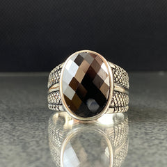 Onyx Gemstone 925 Silver Men Ring