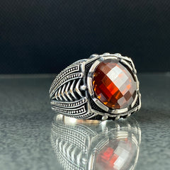 Ruby Gemstone 925 Solid Silver Handmade Ring