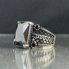 Onyx Stone 925 Sterling Silver Handmade Men Ring