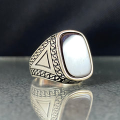 Black Onyx Stone 925 Sterling Silver Men Handmade Ring