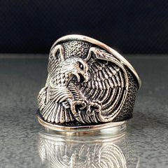 Eagle Winged 925 Sterling Silver Handmade Ring