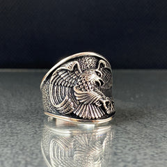 Eagle Winged 925 Sterling Silver Handmade Ring