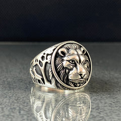 Lion Handmade 925 Sterling Silver Ring