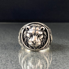 Lion Handmade 925 Sterling Silver Ring