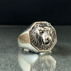 Leo Zodiac 925 Sterling Silver Ring