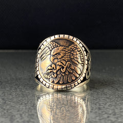 Eagle Winged Animal 925 Sterling Silver Handmade Ring