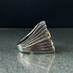 Eagle Winged 925 Sterling Silver Men Ring