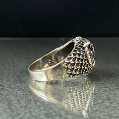 Owl Animal 925 Sterling Silver Men Ring