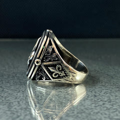 Fleur De Lis 925 Solid Silver Men Ring