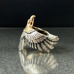 3D Eagle Animal 925 Sterling Silver Men Ring