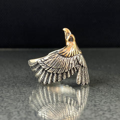 3D Eagle Animal 925 Sterling Silver Men Ring