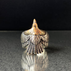 3D Eagle Animal 925 Sterling Silver Men Ring