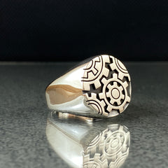 Mechanical Engineer 925 Solid Silver Handmade Ring