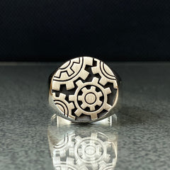 Mechanical Engineer 925 Solid Silver Handmade Ring