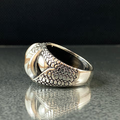 Large Claw 925 Solid Silver Ring