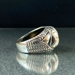 Large Claw 925 Solid Silver Ring