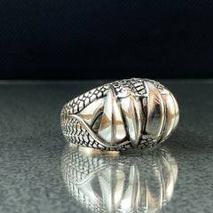 Large Claw 925 Solid Silver Ring