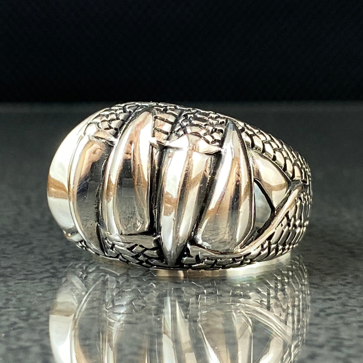 Large Claw 925 Solid Silver Ring