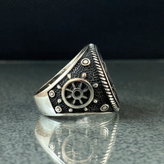 Skull Sailor 925 Sterling Silver Handmade Ring