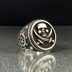 Skull Sailor 925 Sterling Silver Handmade Ring