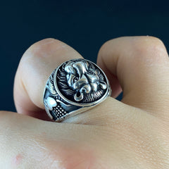 Lion Handmade 925 Sterling Silver Ring