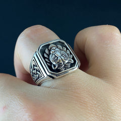 Lion Handmade 925 Silver Men Ring